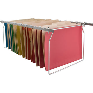 Business Source Hanging File Folder Frames, Letter, 6/BX, Stainless Steel (BSN26)
