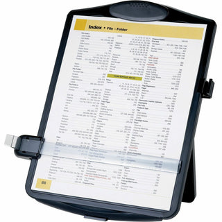 Business Source Document Holder,Easel-style,Adj Clip,11-1/2"x2"x13-1/2",Black (BSN38950)