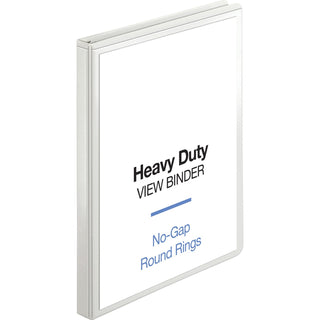 Business Source View Binder, Round Ring, 1/2" Cap, Letter-size, White (BSN19551)