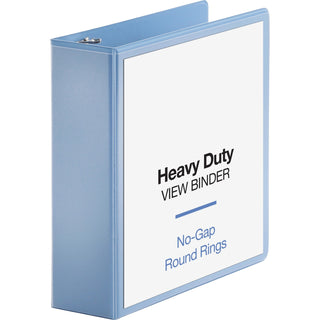 Business Source View Binder, Round Ring, 3" Cap, Letter-size, Light Blue (BSN19752)