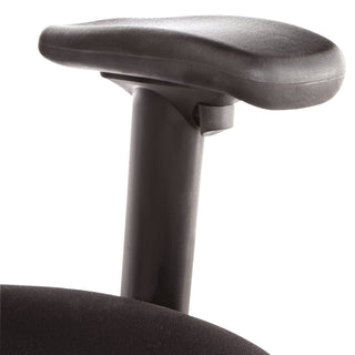 Alera® Elusion Series Mesh Mid-Back Multifunction Chair, Supports up to 275 lbs, Black Seat/Black Back, Black Base (ALEEL42ME10B)