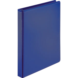 Business Source View Binder, D-Ring, 1" Capacity, 11"x8-1/2", Navy (BSN26973)