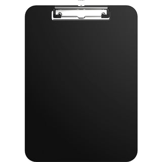 Business Source Clipboard, Shatterproof, Plastic, 9"x12-1/2"x4/5", Black (BSN49269)