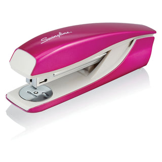 Swingline® Stapler, 40-Sheet Cap, 2-1/2"x1-4/5"x8-1/10", Pink/White (SWI55047023)