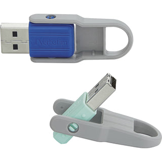 Microban® USB Drive, Store'n'Flie, 32GB, 2/PK (VER70061)