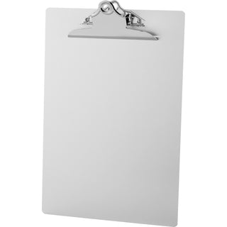 Business Source Clipboard, Spring Clip, Aluminum, 8-1/2"Wx12"L, Silver (BSN86259)