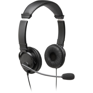 Kensington® Headphones, W/ Mic, Hi-Fi, 7-9/10"Wx11-1/5"Lx2-4/5"H, Bk (KMW97603)