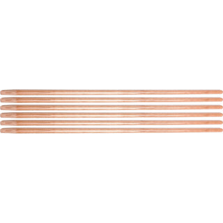 Ettore Floor Squeegee Wooden Pole Handle, 54" Length, 1" Diameter, Natural, Wood, 6/Carton (ETO1628CT)