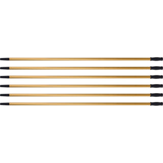 Ettore Squeegee 60" Utility Handle, 60" Length, 1.25" Diameter, Gold, Aluminum, 6/Carton (ETO42105CT)