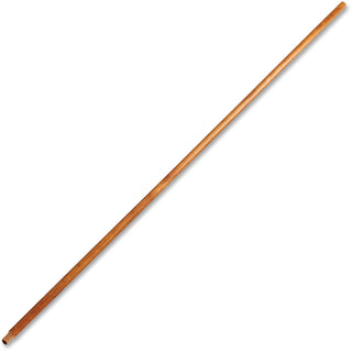 Rubbermaid® Commercial Lacquered Wood Broom Handle, 60" Length, 1.30" Diameter, Natural, 12/Carton (RCP636100LACCT)