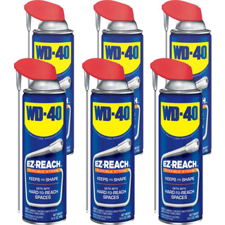 WD-40® EZ Reach Flexible Straw Lubricant, Corrosion Resistant, 6/Carton (WDF49019CT)