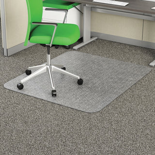 deflecto® Chairmat, W/O Lip, Commercial Pile, 36"Wx48"Lx1/10"H, Clear (DEFCM11142PB)
