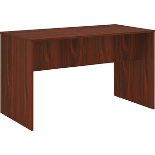 Lorell Essentials Laminate Standing Height Table, 72" x 36" x 41.3", Band Edge, Material: Polyvinyl Chloride (PVC) Edge, Finish: Mahogany Laminate Surface (LLR69661)