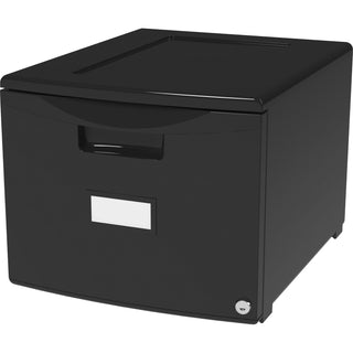 Storex Filing Drawer, Stackable, 14-3/4"Wx18-1/4"Lx12-3/4"H, Black (STX61265B01C)