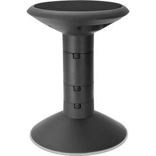 Storex Stool, Active Seating, Wiggle, 13"Dia X 12"-18"H, Black (STX00300U01C)