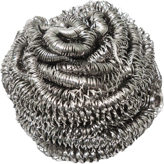 Genuine Joe Stainless Steel Scrubber, 3" Overall Diameter, 12/Box (GJO00059)