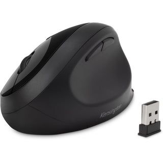 Kensington® Pro Fit Ergo Wireless Mouse - Wireless - Bluetooth/Radio Frequency - 2.40 GHz - Black - 1 Pack - USB - 1600 dpi - 5 Button(s) (KMW75404)