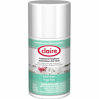 Claire® Fresh Linen Metered Aerosol, Aerosol, 330 Sq. ft., 10 fl oz (0.3 quart), Fresh Linen, 30 Day (CGCCL110)