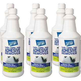Motsenbocker's Lift-Off® Tape/Label Adhesive Remover, 1 quart, White 6/Carton (MOT40703CT)