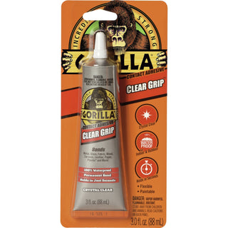 Gorilla® Contact Adhesive, Clear Grip, 3 Fl Oz, Clear (GOR8040001)