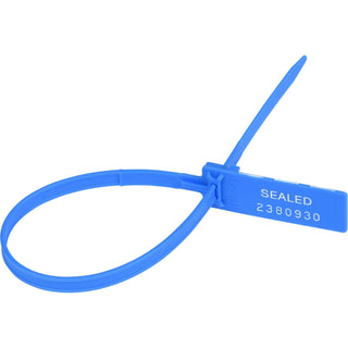 Tatco Security Seal, 3/10"Wx13-1/2"Lx1/100"H, 100/Pk, Blue (TCO26300)