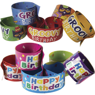 Teacher Created Resources Slap Bracelets, 1"Wx9-1/2"Lx1-1/10"H, 20/St, Multi (TCR6995S)