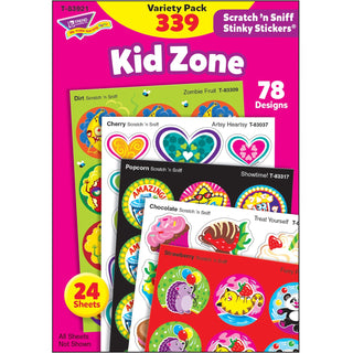 TREND® Stickers, Scratch N Sniff, 4-1/8"Wx5-7/8"H, 339/Pk, Multi (TEP83921)