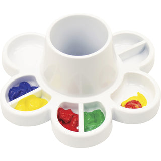 Storex Paint Mixing Tray, 8-3/10"Wx8-3/10"Lx6"H, 6/Ct, White (STX00480E06C)