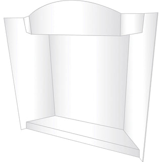 Geographics® RoyalBrites 3-D Display Board, Corrugated, Lightweight, Eco-friendly, Tri-fold, Shelf, Portable, Smooth, Durable, 12/Carton (GEO27143)