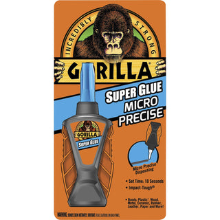 Gorilla® Super Glue, Micro Precise, 0.17 Oz, Clear (GOR6770002)