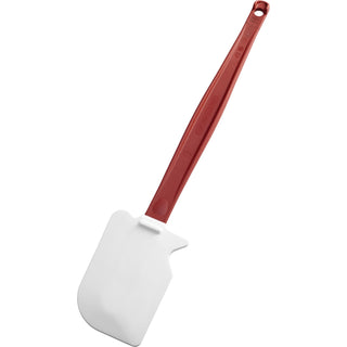 Rubbermaid® Commercial 13-1/2" High Heat Scraper, Silicone Blade, Nylon Handle, Scratch Resistant, Flexible, Dishwasher Safe, Stain Resistant, Easy to Clean, Heat Resistant, Red (RCP1963REDCT)