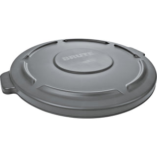 Rubbermaid® Commercial Brute 32G Container Flat Lid, Flat, Plastic, 6/Carton, Gray (RCP263100GYCT)
