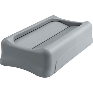 Rubbermaid® Commercial Slim Jim Container Swing Lid, Plastic, 4/Carton, Gray (RCP267360GYCT)