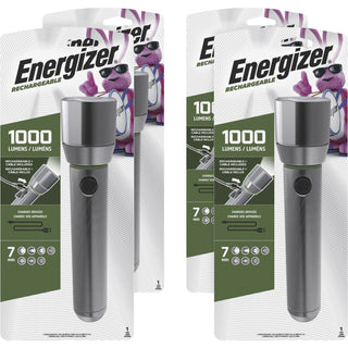 Eveready Vision HD Rechargeable Flashlight, Aluminum AlloyBody, Aluminum (EVEENPMHRL7CT)