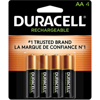 Duracell® StayCharged AA Rechargeable Batteries, For General Purpose, Gaming Controller, Flashlight, Monitoring Device, Battery Rechargeable, AA, 96/Carton (DURNLAA4BCDCT)