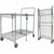 Bostitch® Stowaway Folding Carts, 2 Shelves, 35w x 37.25d x 22h, Chrome, 250 lb Capacity (BOSBSACLGCR)