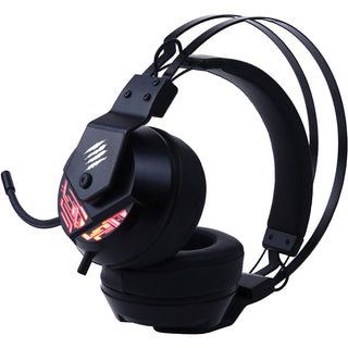 Mad Catz The Authentic F.R.E.Q. 4 Gaming Headset, Black - Stereo - USB - Wired - Over-the-head - Binaural - Circumaural - Omni-directional, Noise Cancelling Microphone - Black (MDCAF13C2INBL00)