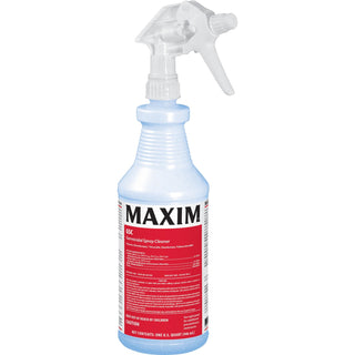 Maxim® Germicidal Spray Cleaner, Ready-To-Use Spray, 32 oz, Lemon Scent,12 / Carton (MLB04200012)