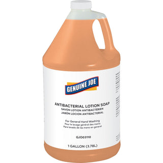 Genuine Joe Soap, Antibacterial, Lotion, 1 Gallon, Orange (GJO03110)