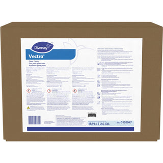 Diversey™ Vectra Floor Finish, Ready-To-Use Liquid, 640 fl oz (20 quart), Ammonia Scent, Off White (DVO5105047)