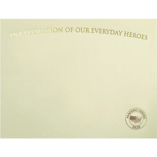 St. James® Certificate, Everyday Hero, 8-1/2"Wx11"Lx3/10"H, 25/Pk, Iy (FST83730)