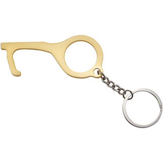Advantus Touch-free Door Opener - 2.5" x 0.3", x 3.3", 2 / Pack - Brown - Brass (AVT75695)