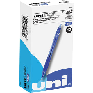 uni® Pen, Ballpoint, 1.0mm Point, 1/2"Wx3/5"Lx5-1/2"H, 12/DZ, BE (UBC70124)