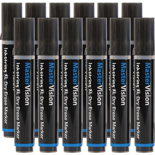 Bi-silque Markers, Inkstring, Gel, 3mm Bullet Point, 12/PK, Black (BVCPE4301)