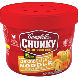 Campbell's® Chunky Classic Chicken Noodle Soup, 15.25 fl oz, 8/Carton (CAM14880)