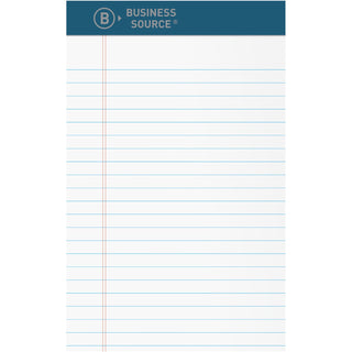 Business Source Writing Pad, Premium, 5"Wx8"Lx2-1/2"H, 12/DZ, White (BSN03105)