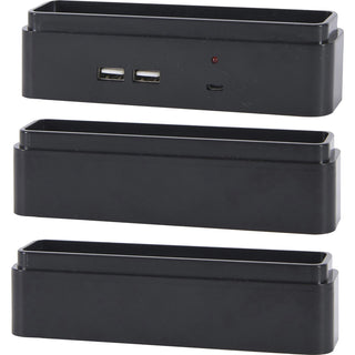 DAC Riser Blocks, w/ USB Ports, 1-1/2"Wx6"Lx1-1/2"H, Black (DTA02270)