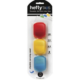 LEE Index Tabs, Reusable, 1-1/4"Wx1/2"Lx1-3/4"H, 75/PK, PASST (LEE13114)