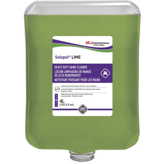 SC Johnson Dispenser Refill Hand Soap Cartridge, Lime Scent, 1.1 gal (4 L), 4/Carton (SJNLIM4LTR)