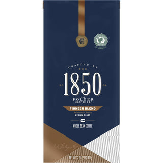 1850 1850 Pioneer Blend Coffee Ground, Pioneer, Arabica, Nut, Medium, 32 oz, 1 (FOL21521)